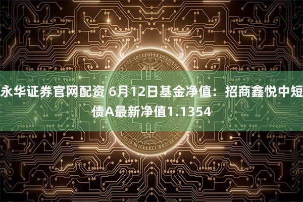 永华证券官网配资 6月12日基金净值：招商鑫悦中短债A最新净值1.1354