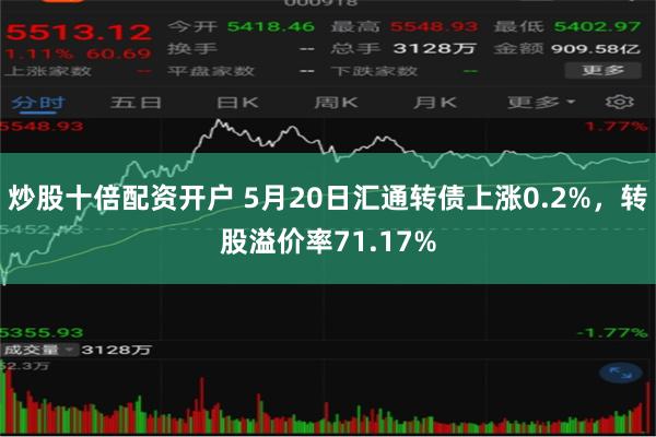 炒股十倍配资开户 5月20日汇通转债上涨0.2%，转股溢价率71.17%