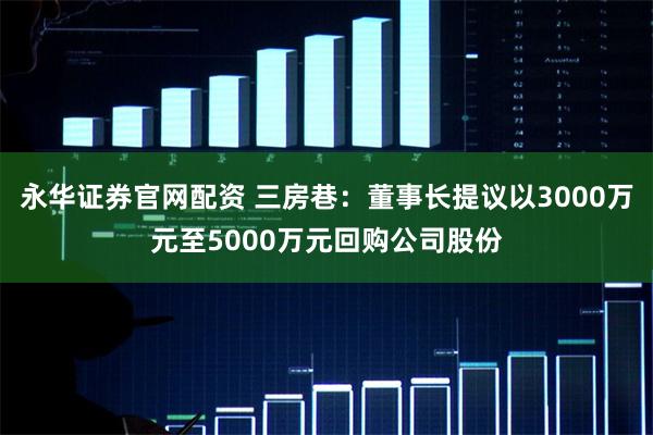 永华证券官网配资 三房巷：董事长提议以3000万元至5000万元回购公司股份