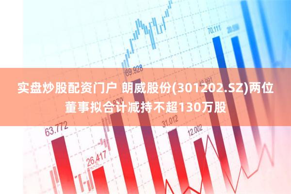 实盘炒股配资门户 朗威股份(301202.SZ)两位董事拟合计减持不超130万股