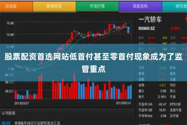 股票配资首选网站低首付甚至零首付现象成为了监管重点