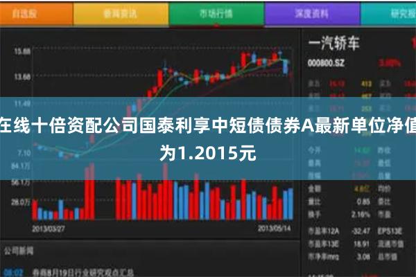在线十倍资配公司国泰利享中短债债券A最新单位净值为1.2015元